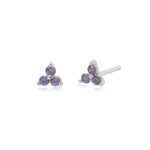 Lacey studs - purple