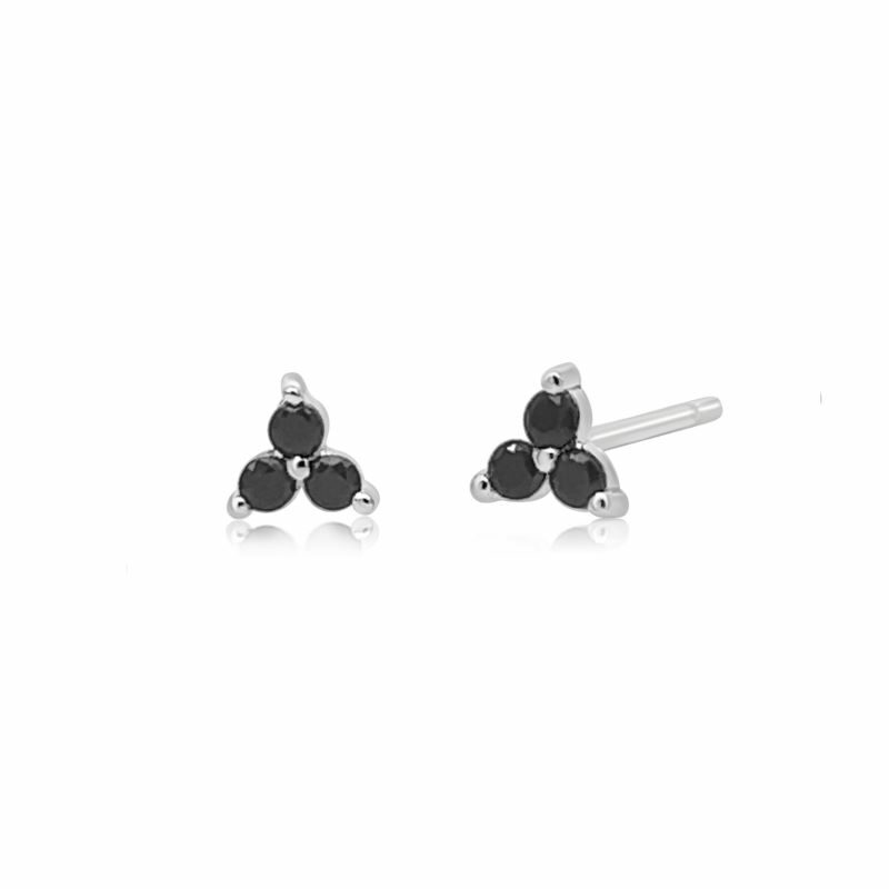 Lacey studs - black