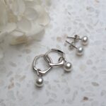 Leah hoops & Essential Pearl studs