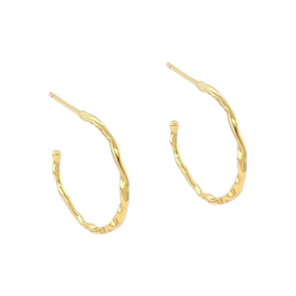 Alexa Gold Oval Earrings - HBW Boutique