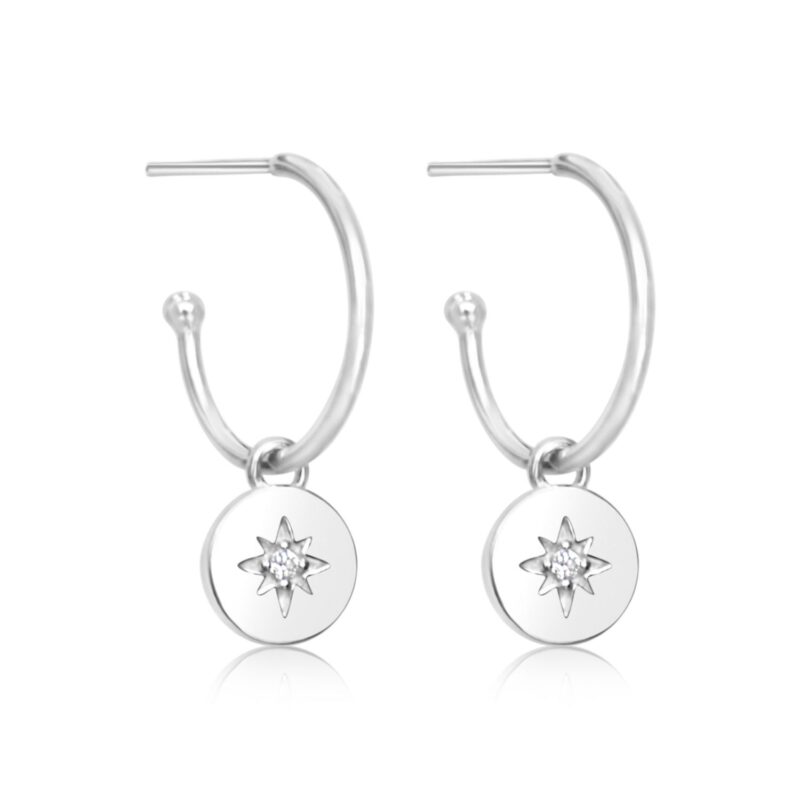 Starlight Hoops - silver