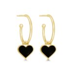 Heart Hoops - Gold Vermeil